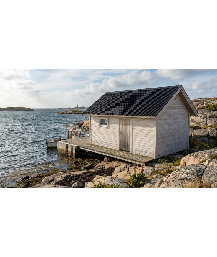 Plasttak korrugerad gop renew 76/18 svart 3500x1040mm