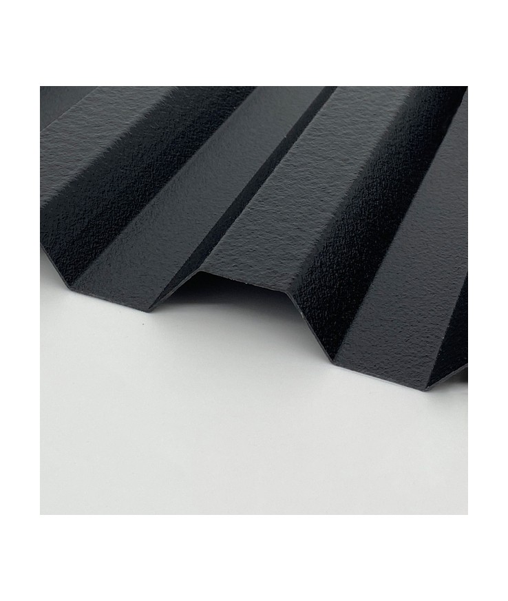 Plasttak korrugerad gop renew 76/18 svart 3500x1040mm