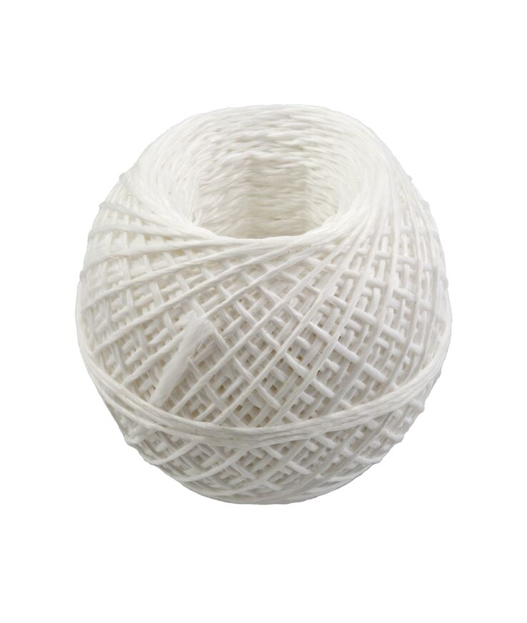 Emballagegarn poly Polypropylen vitt 1,4mmx180m