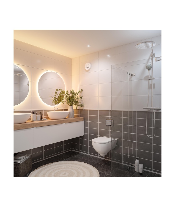 Badrumsfläkt pro7 vit