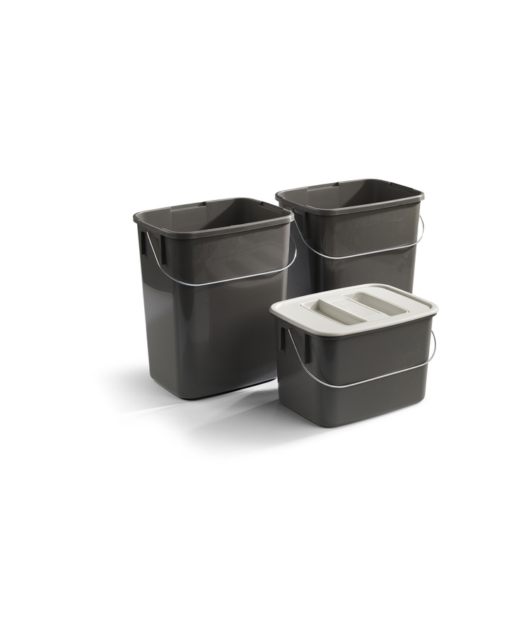 Källsorteringssats n.plast grå