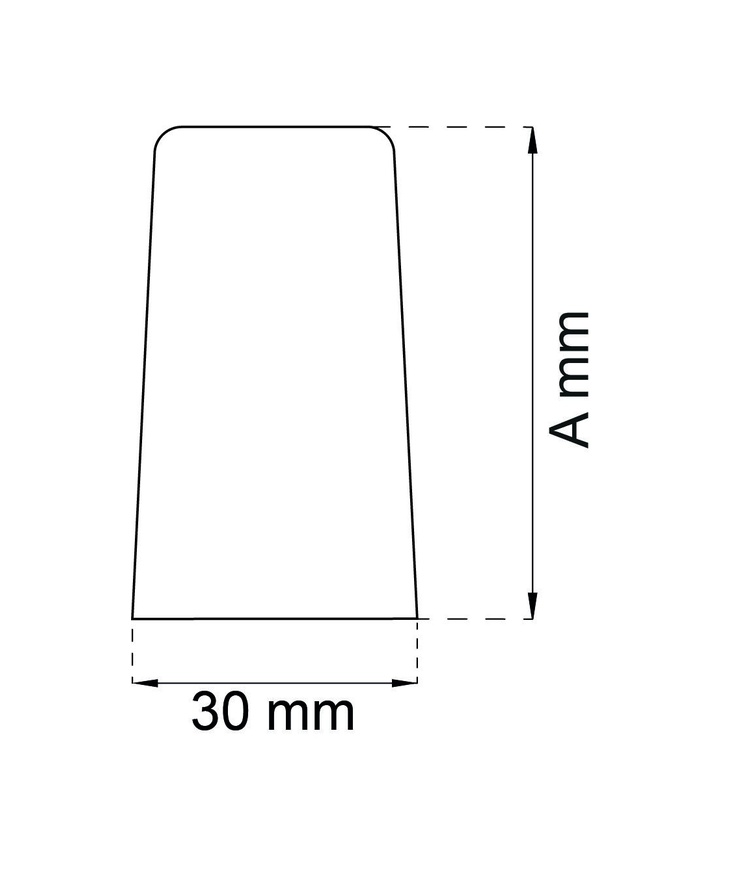 Dörrstopp vit sb 35mm