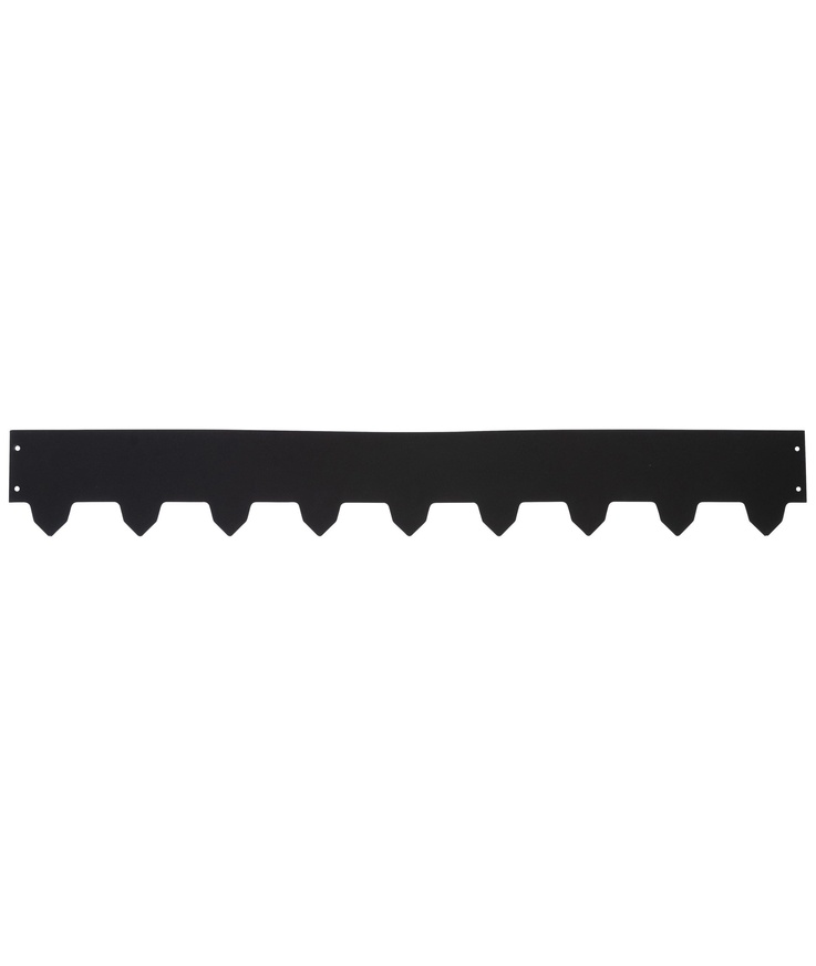 Rabatt & gräskant svart plåt 3-p 119x16cmx1mm