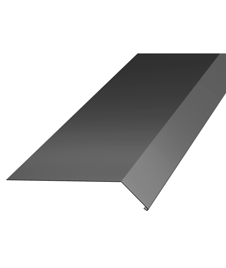 Fotplåt fotp för takfot svart 015 50x2000mm