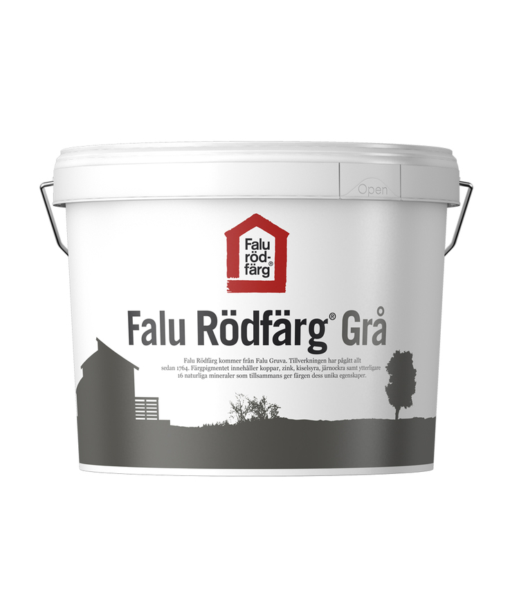 Falu rödfärg grå 10l