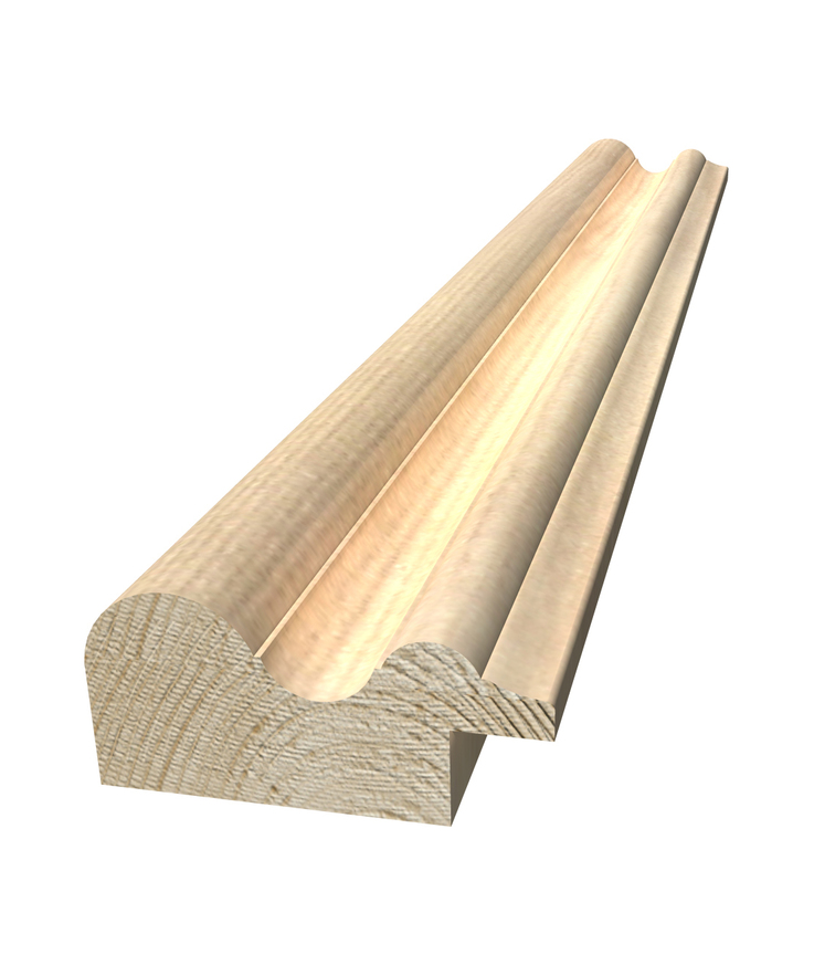 Bröstlist profil 095 furu 27x56mm