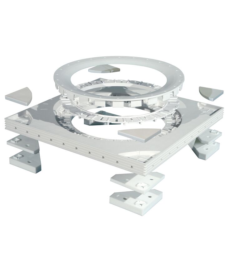 Montageplatta purus 300 multi 7133690