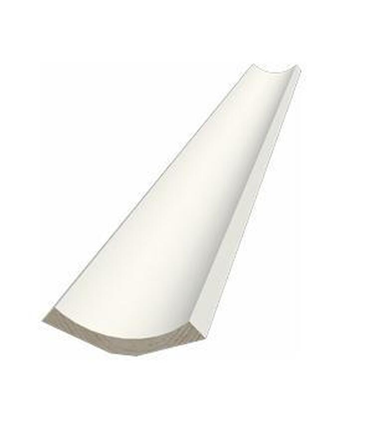 Hålkäl snedtaklist 135gr vit S 0502-y 12x43mm