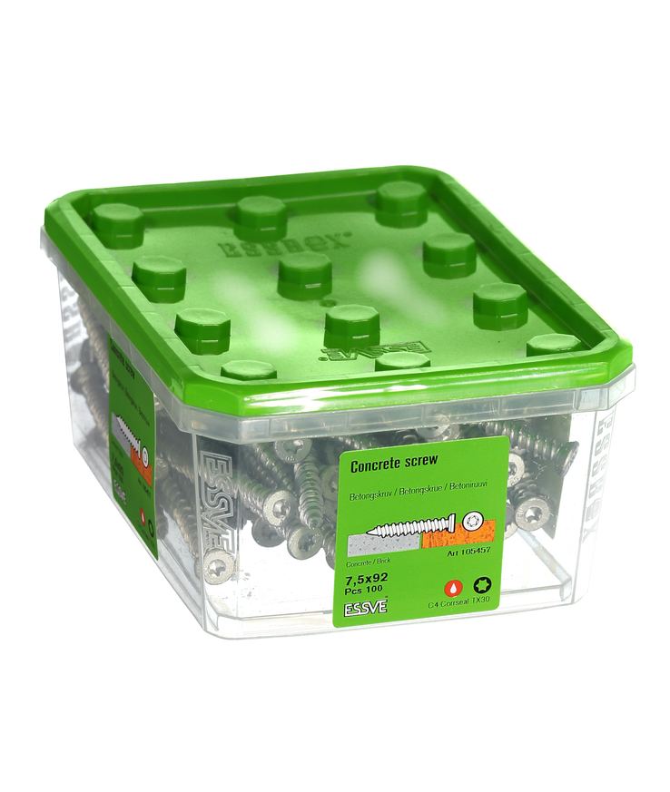 Betongskruv ecs-c försänkt Huvud corrseal 7,5(6)x92