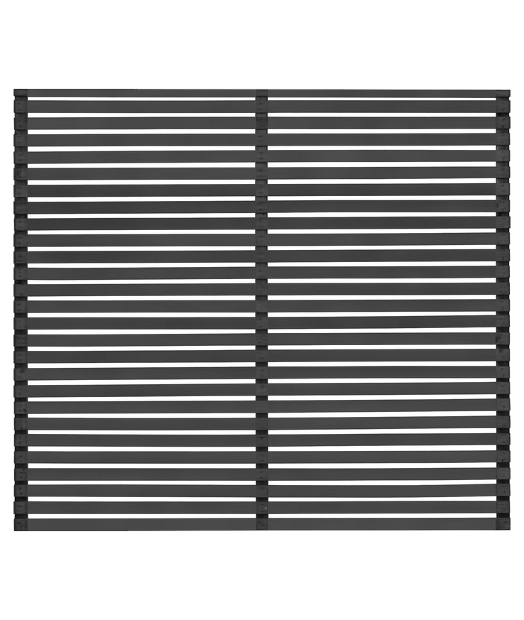 Skärm horizont 1 svart 159x159cm