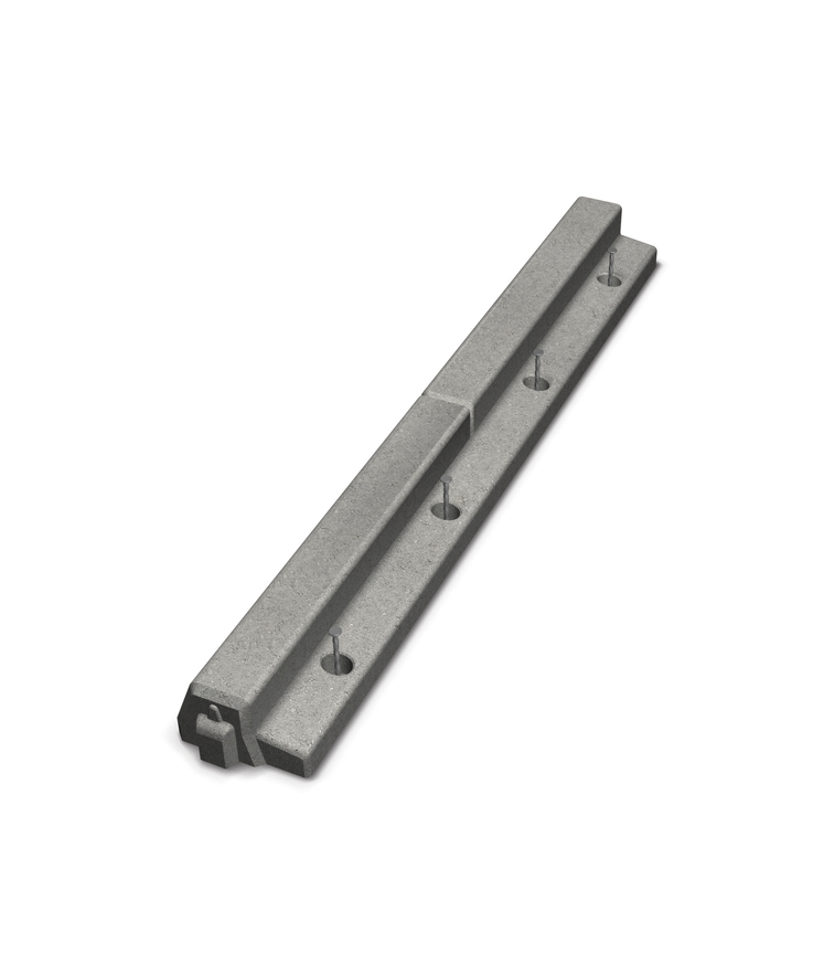 Kantstöd c radie 4,5 x l-0,5m
