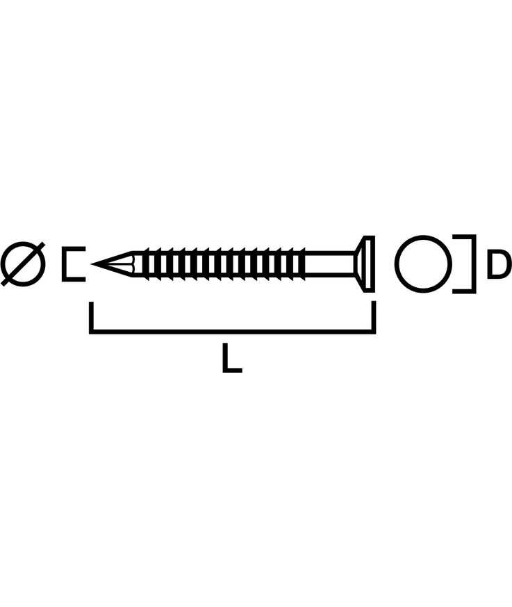 Sockelspik vit ncs0502-y fzb Betong 4,2x50mm z400133