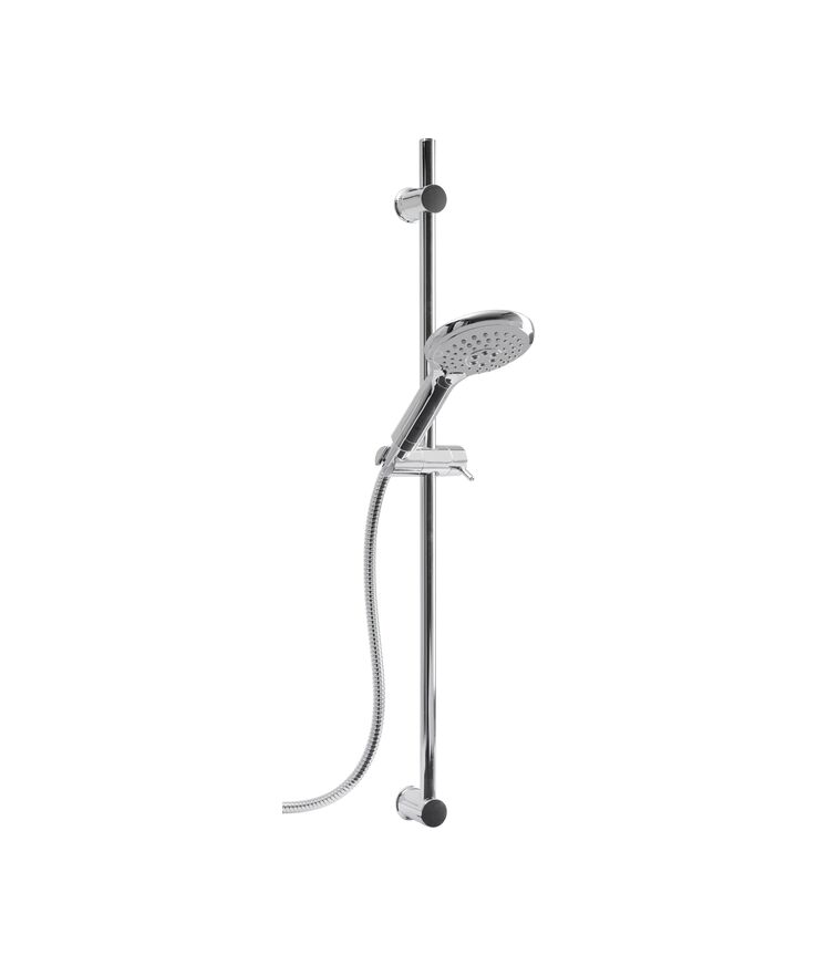 Duschset aqualine krom 3spray Slang max c/c 760mm 1,75m