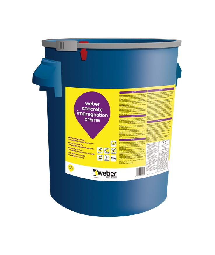 Betongimpregnering creme Weber concr impregnation 25l