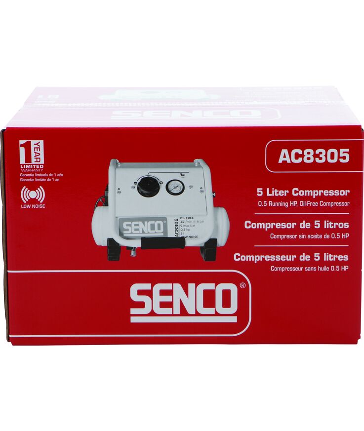 Kompressor ac8305 low noise Oljefri 9 bar 5l 83l/min