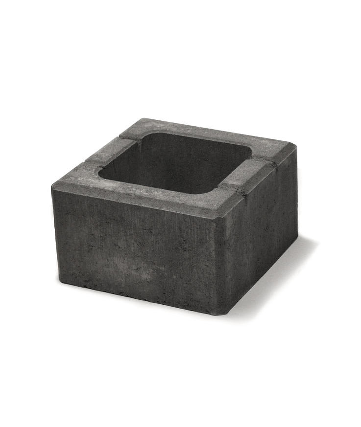 Mur iglo pelare antracit 284x284x170mm