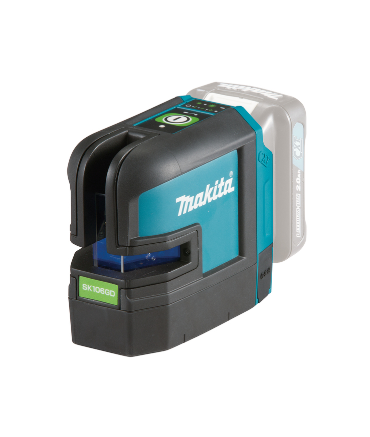 Krysslinjelaser punkt sk106gdz Grön Makita