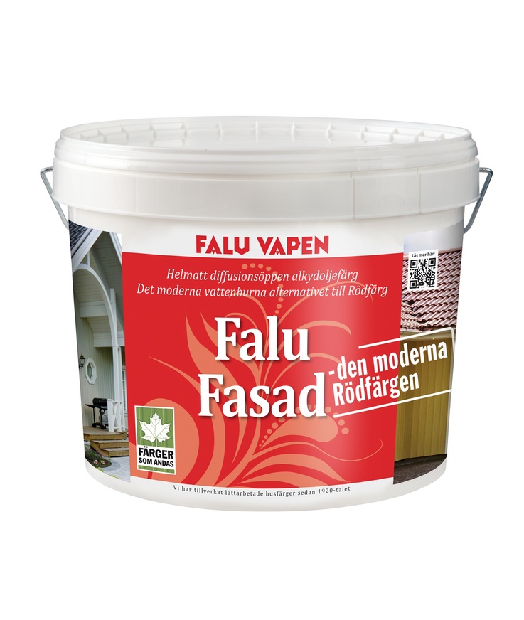 Fasadfärg falu vapen ljusgrå