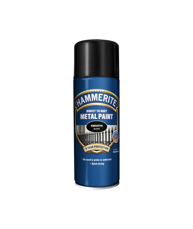 Metallfärg smooth finish spray Black hammerite