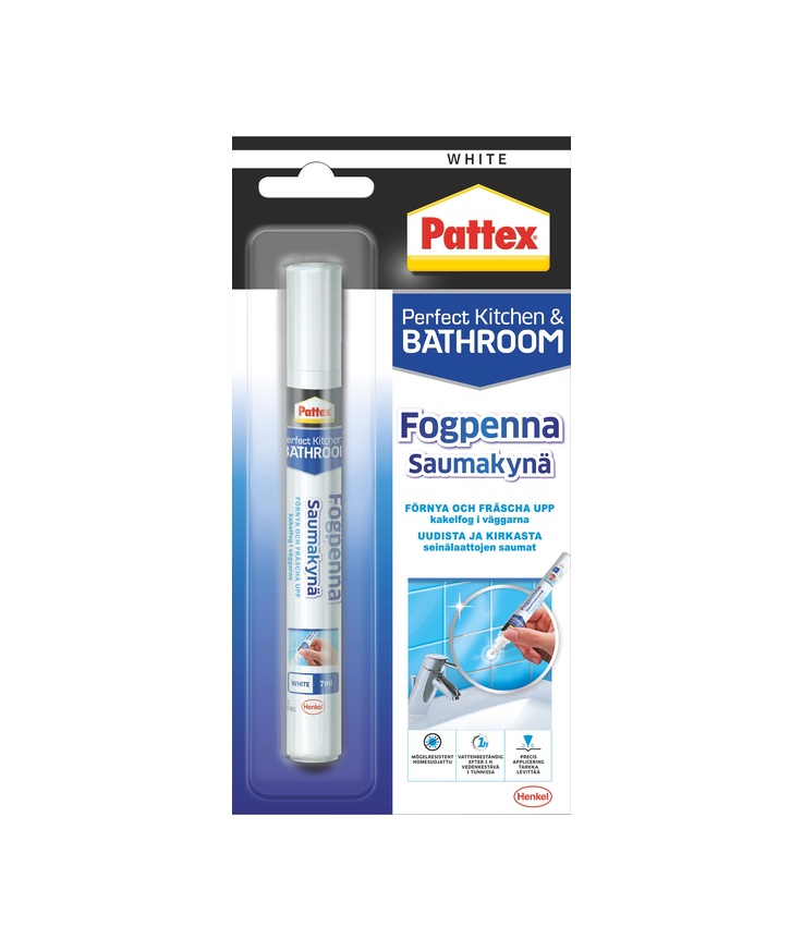 Fogpenna pattex t Kakelskarvar vit