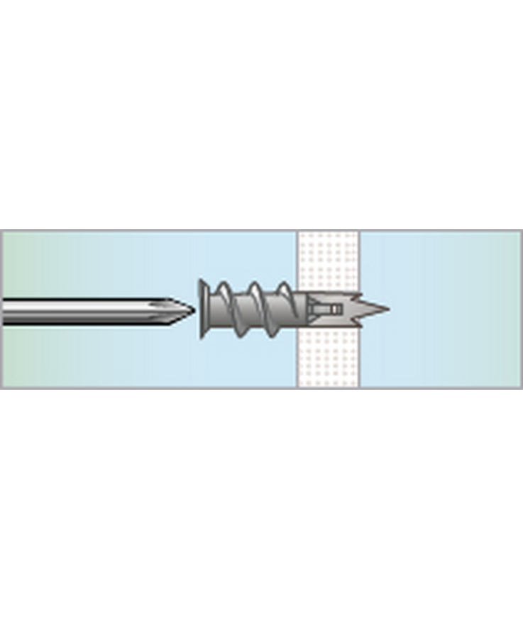 Gipsankare driva zink tp12 Inkl skruv 4,5x35mm