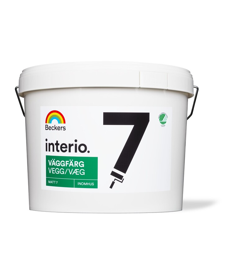 Väggfärg interio 7 vit 10l