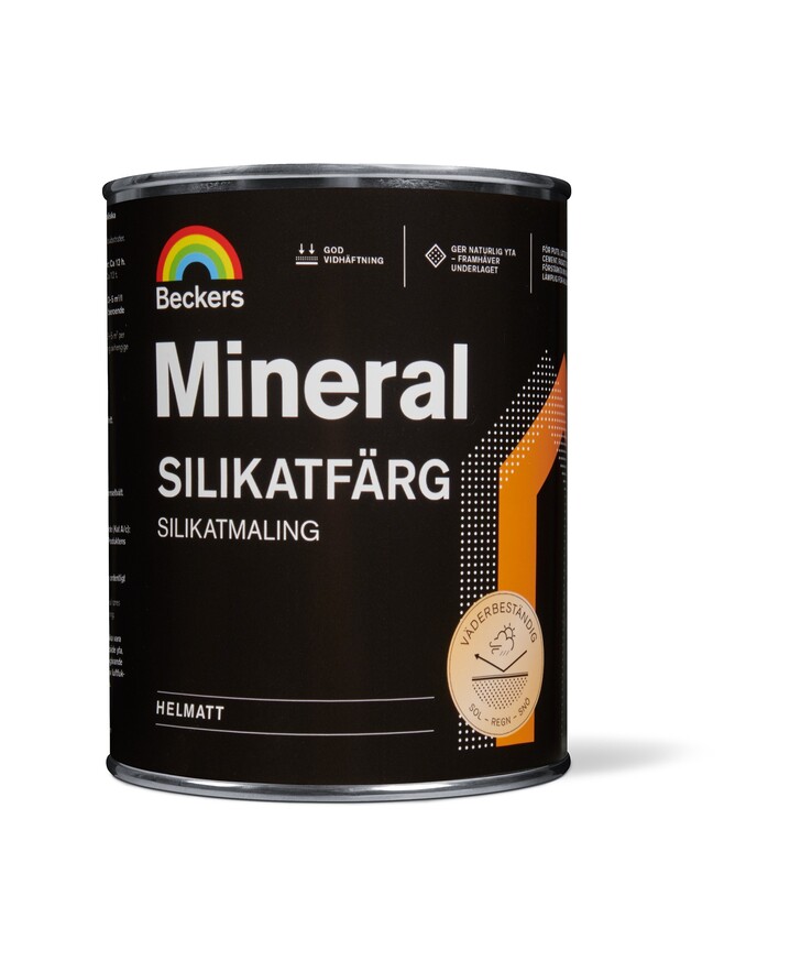 Silikatfärg mineral vit/sa 0,9l