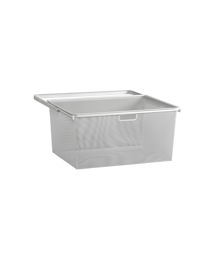 Utdragsram 60 elfa med mesh Vit 285mm