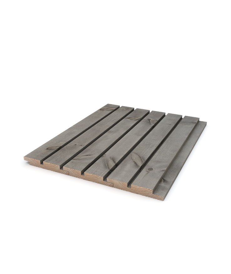 Spårpanel falsad spår rak kant Änds patinagrå kärnfuru 22x148