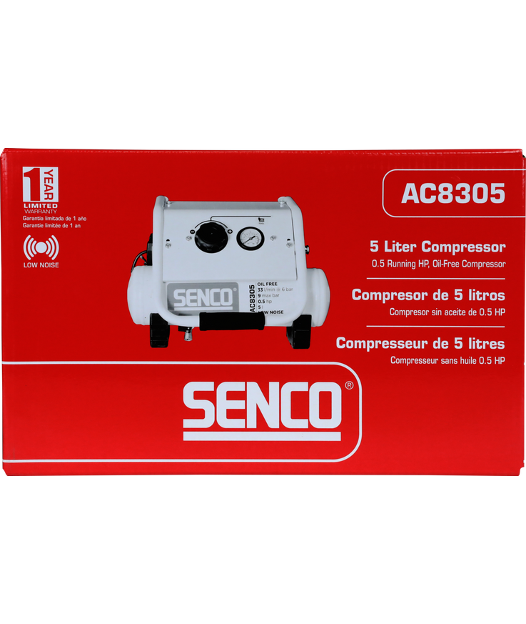Kompressor ac8305 low noise Oljefri 9 bar 5l 83l/min