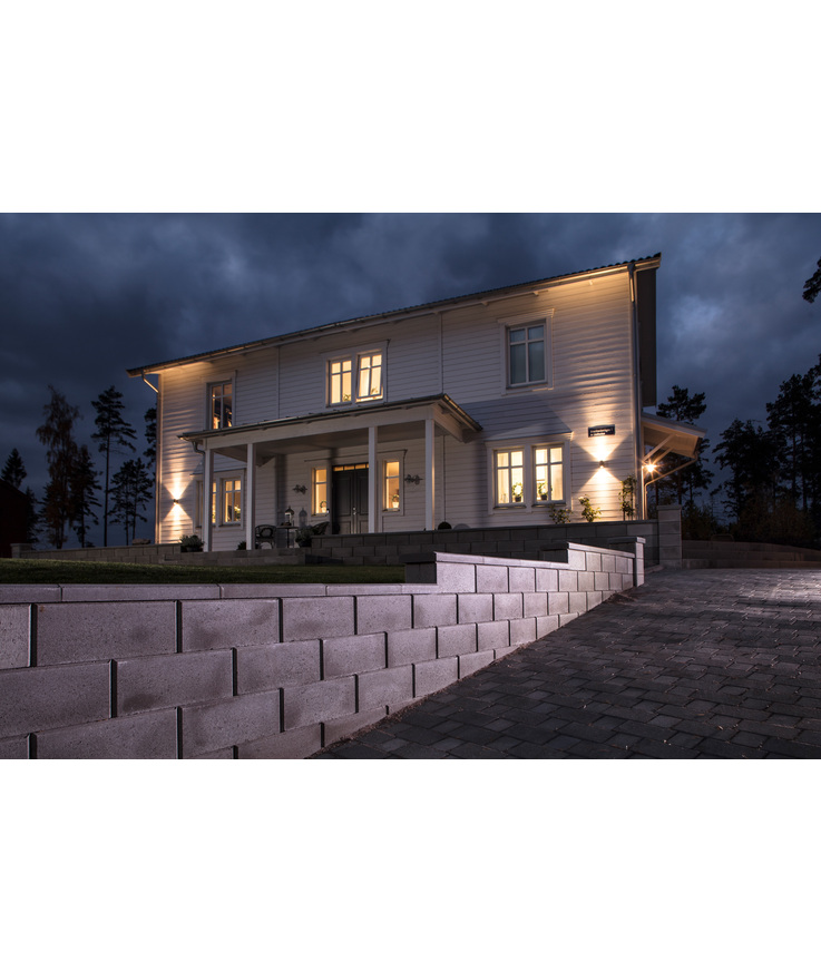 Mur iglo pelare antracit 284x284x170mm