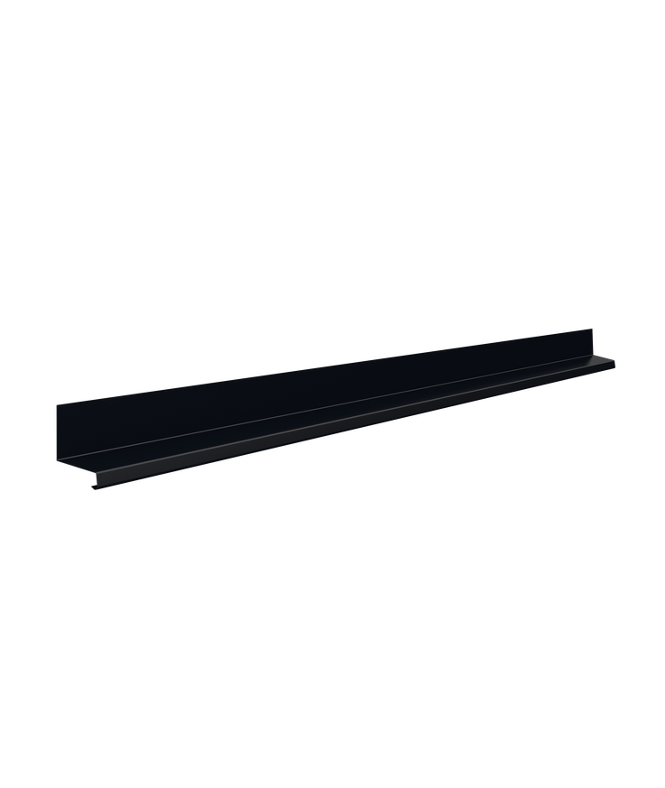 Överbleck ob till fönster Svart 015 40x2000mm