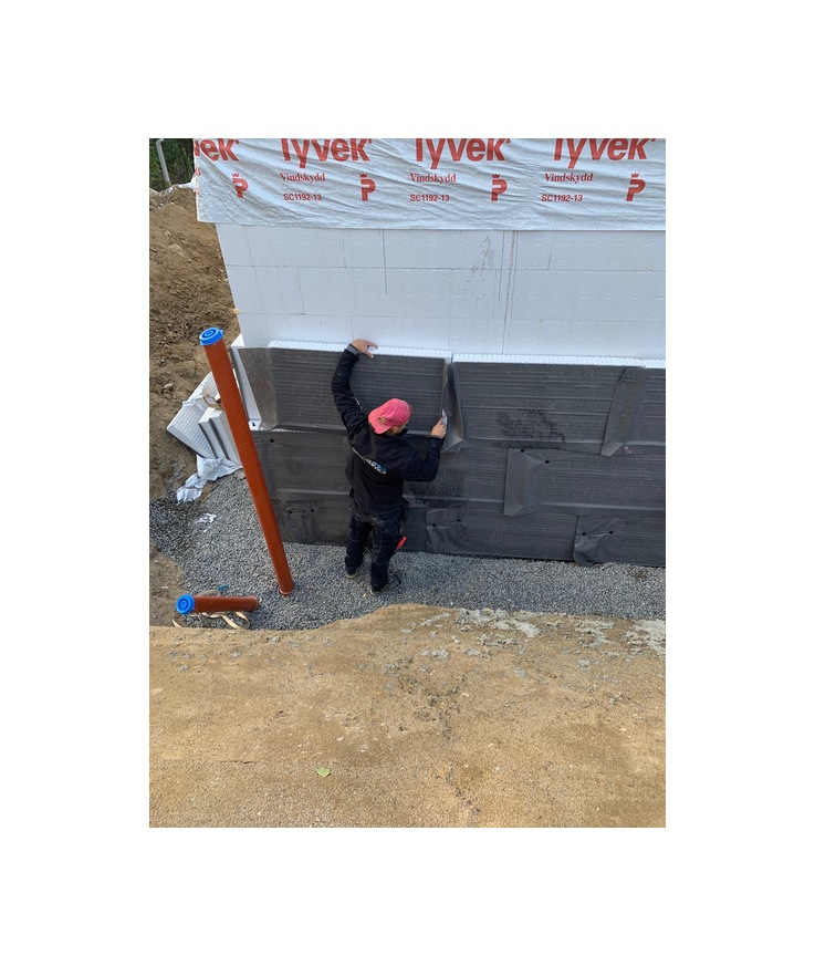 Dräneringsskiva thermodrän 70 U duk 100x600x1200mm 6st