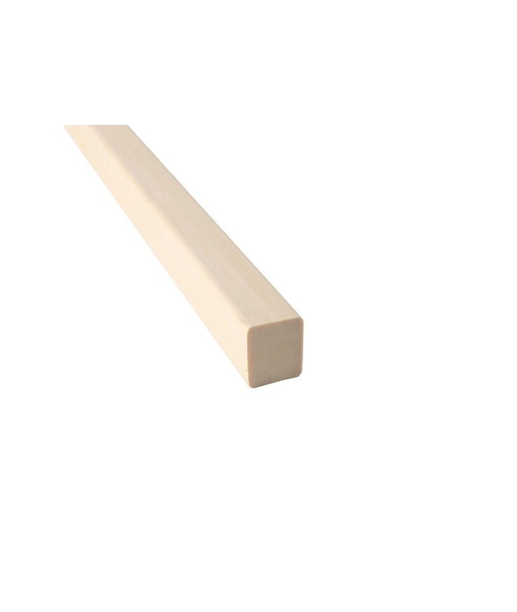 Fyrkantlist runda hörn i asp 21x21x2400mm