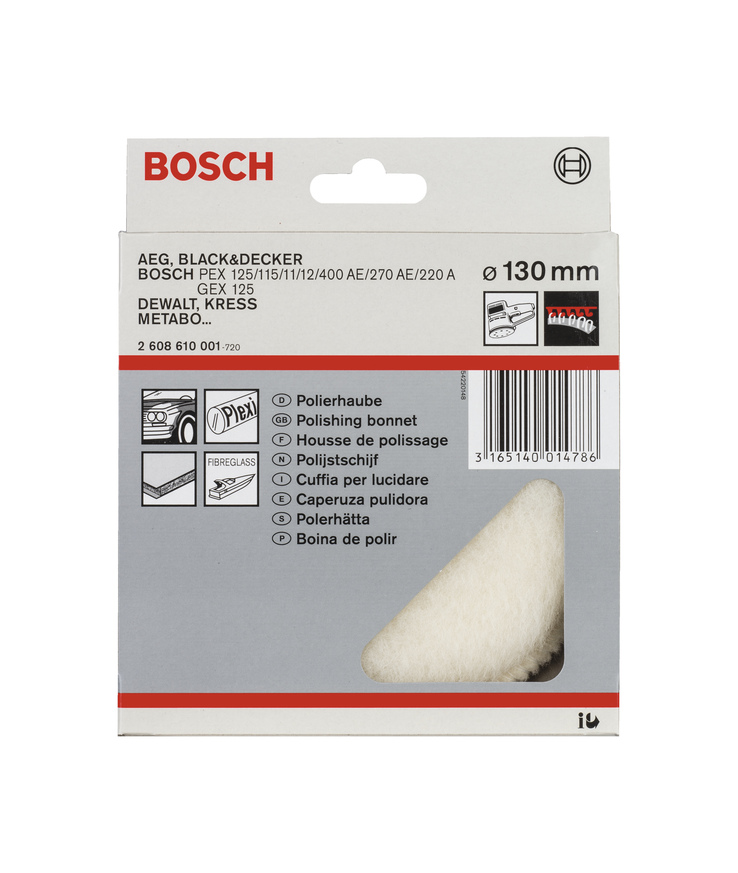 Polerhätta pex 115/125 130mm