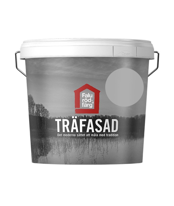 Falu rödfärg träfasad grå