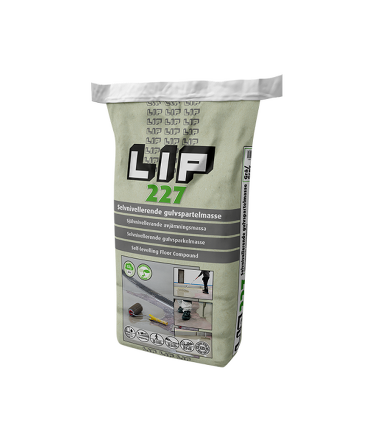 Avjämningsmassa lip 227 Självnivellerande 20kg