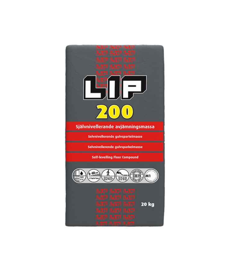 Avjämningsmassa lip 200 20kg