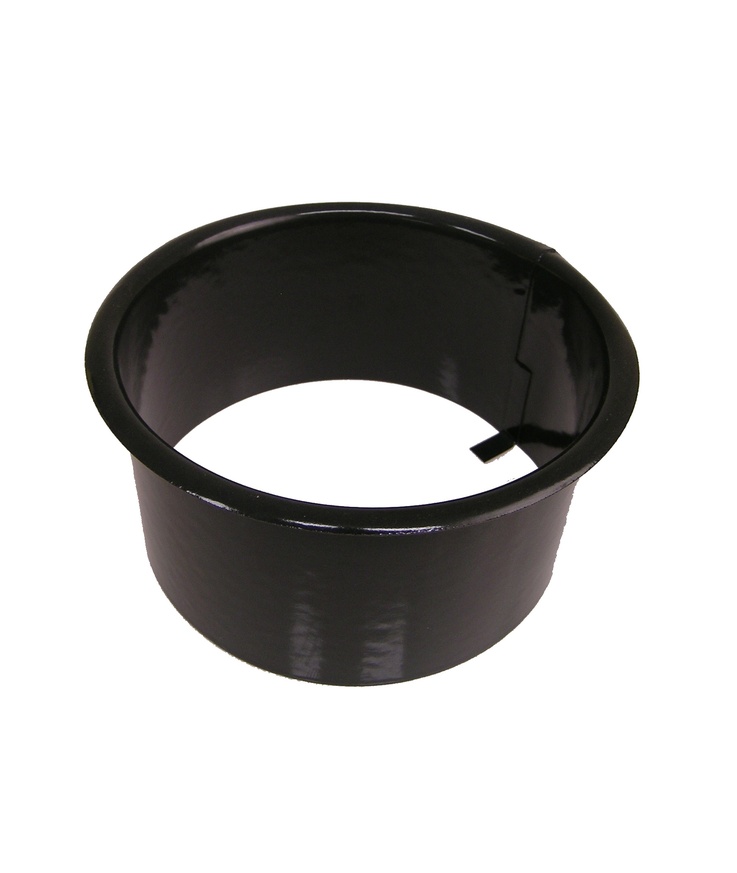 Inmurningsstos emaljerad för Kaminanslutning 150mm sv