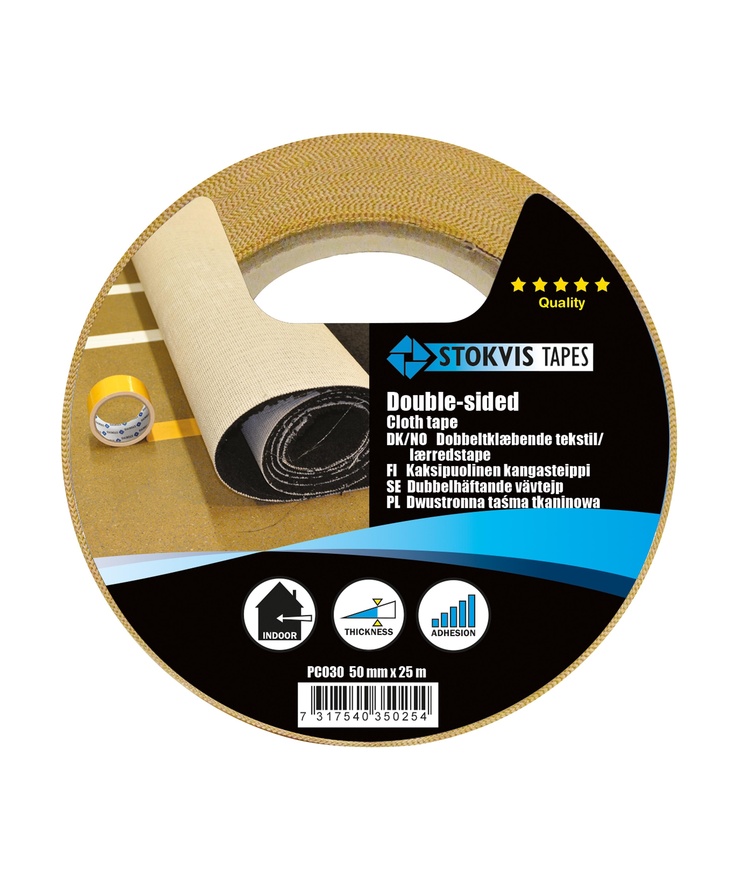 Vävtejp dubbelhäftande stark 50mm