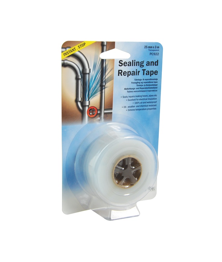 Vulktejp silikon svart 25mmx3m