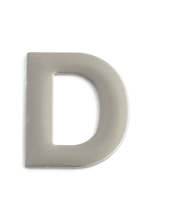 Bokstav d rostfri 50mm