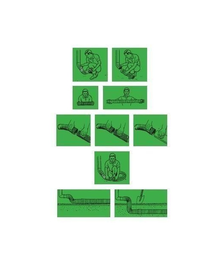 Dräneringsslang expanderbar Flex-drain 60-240cm