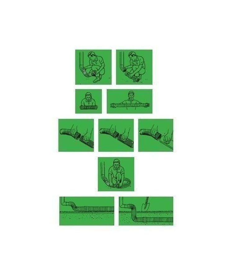 Dräneringsslang expanderbar Flex-drain 60-240cm