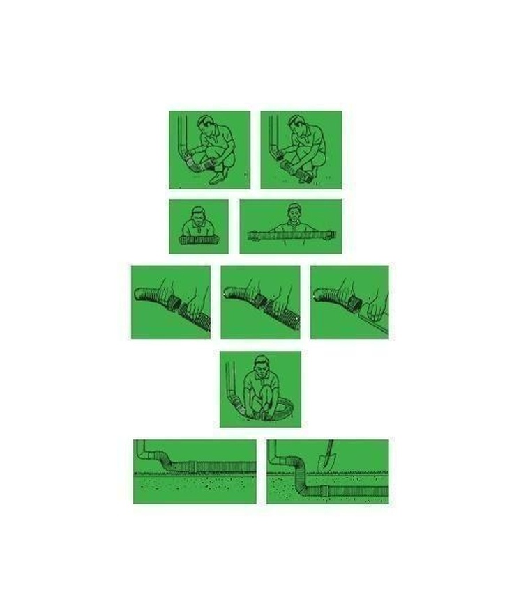 Dräneringsslang expanderbar Flex-drain 60-240cm