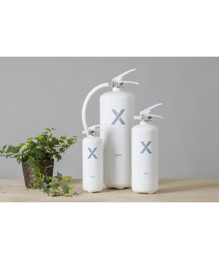 Brandsläckare vit 6kg pulver 43a 233b c nexa