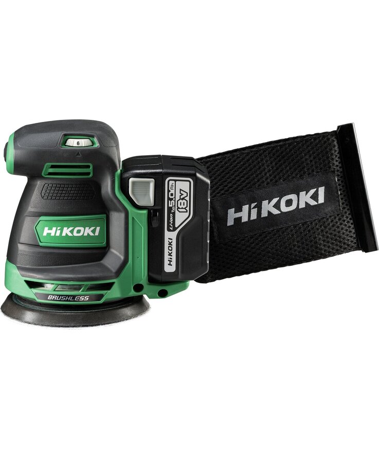 Excenterslip sv1813da 18v 5,0a Hikoki 18v 2xbsl1850c/uc18yfsl