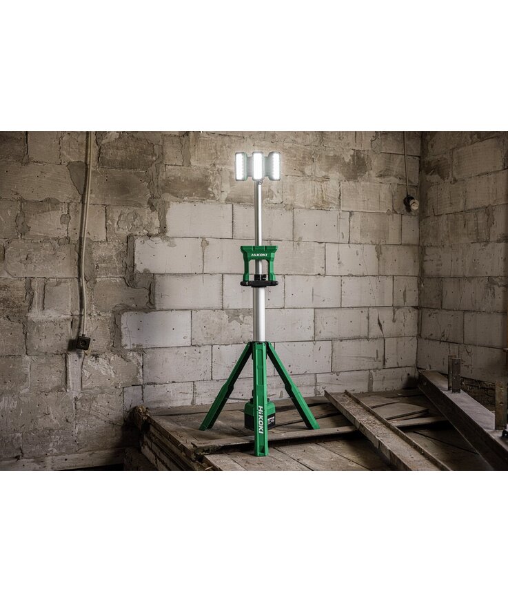 Arbetslampa ub18dg hikoki 18v 4000lm m/stativ solo