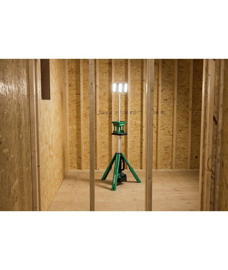 Arbetslampa ub18dg hikoki 18v 4000lm m/stativ solo