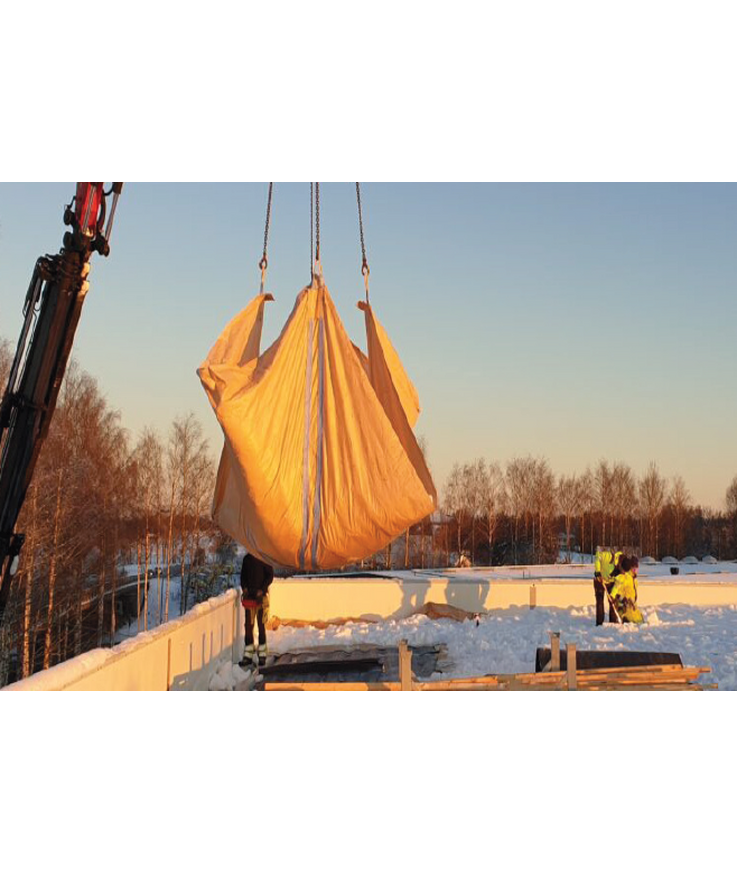 Snösegel 6x6m beige 2500kg